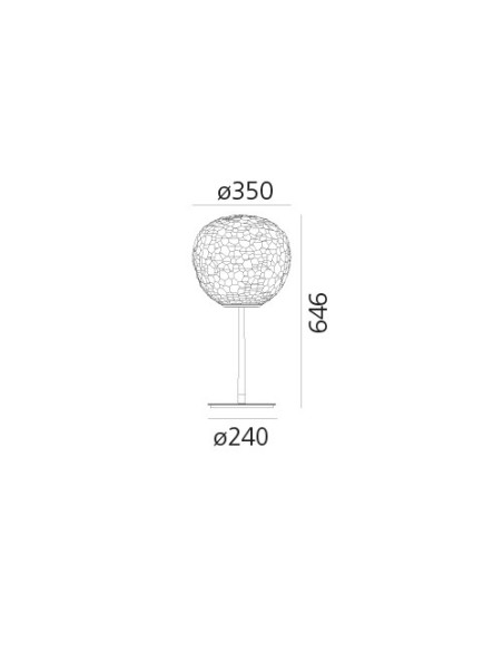 Artemide Meteorite 35 Stem Lámpara de sobremesa