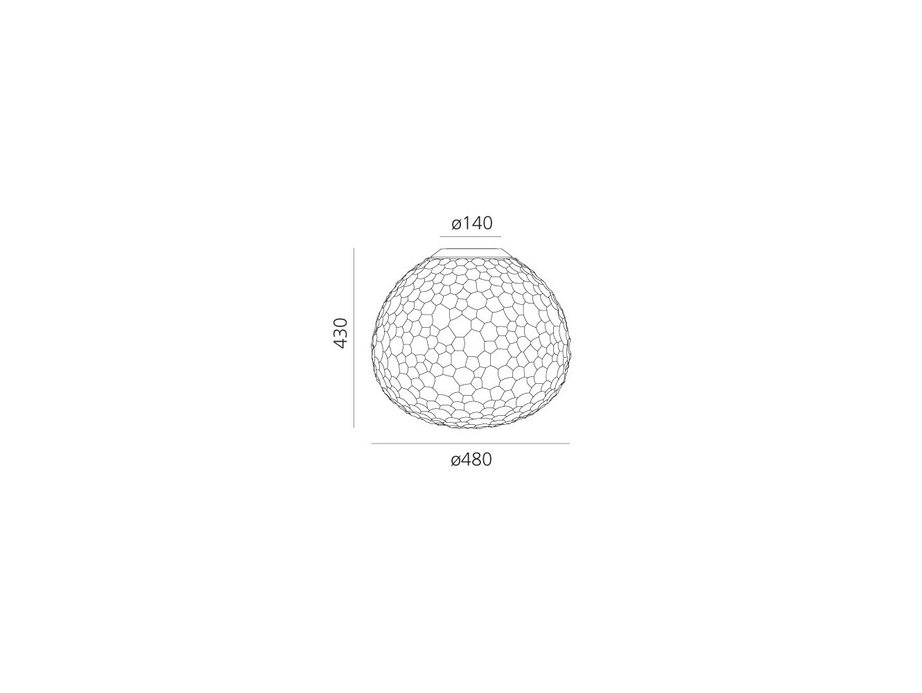 Artemide Meteorite 48 Lámpara de techo