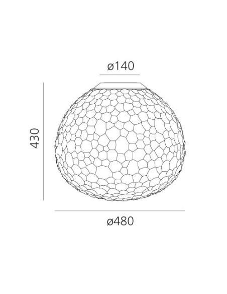 Artemide Meteorite 48 Lámpara de techo