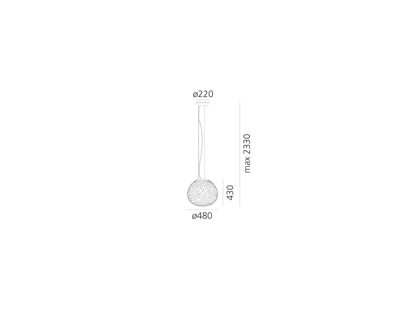 Artemide Meteorite 48 Lámpara de suspensión