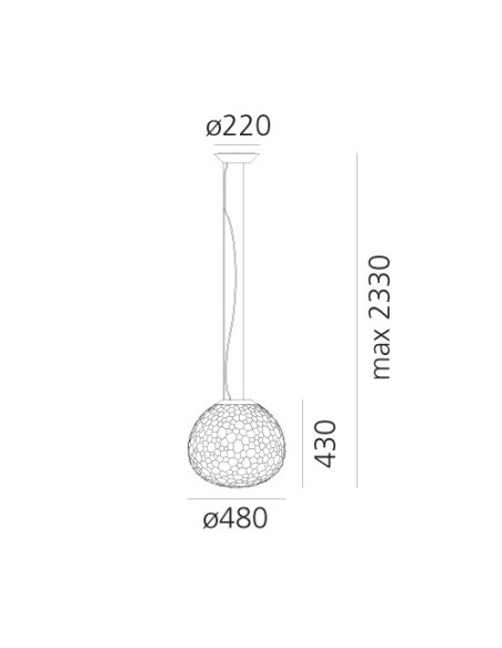 Artemide Meteorite 48 Lámpara de suspensión