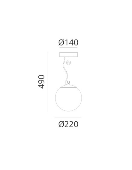 Artemide NH 22 Lámpara de techo