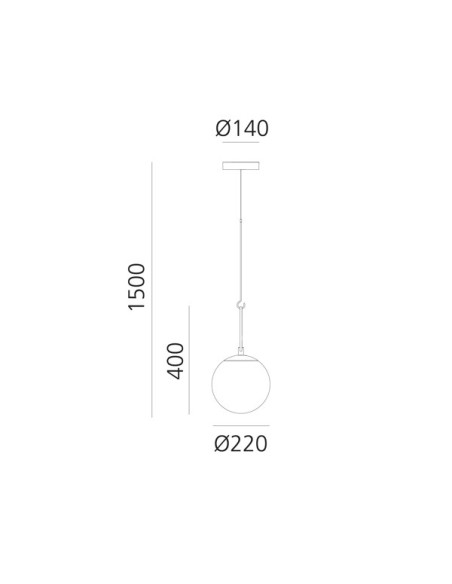 Artemide NH 22 Lámpara de suspensión