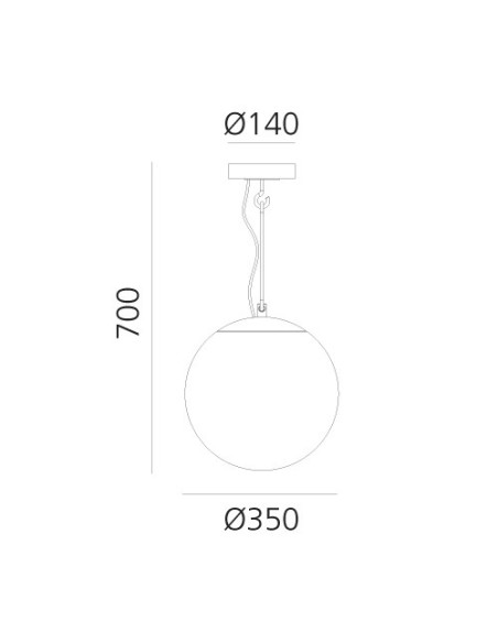 Artemide NH 35 Lámpara de techo