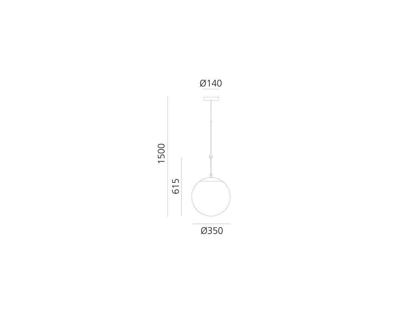 Artemide NH 35 Lámpara de suspensión