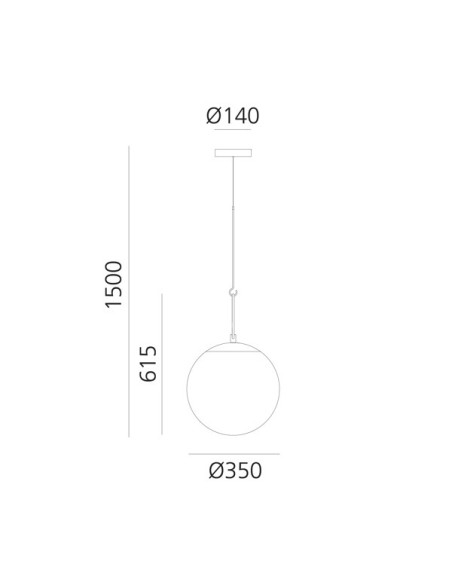 Artemide NH 35 Lámpara de suspensión