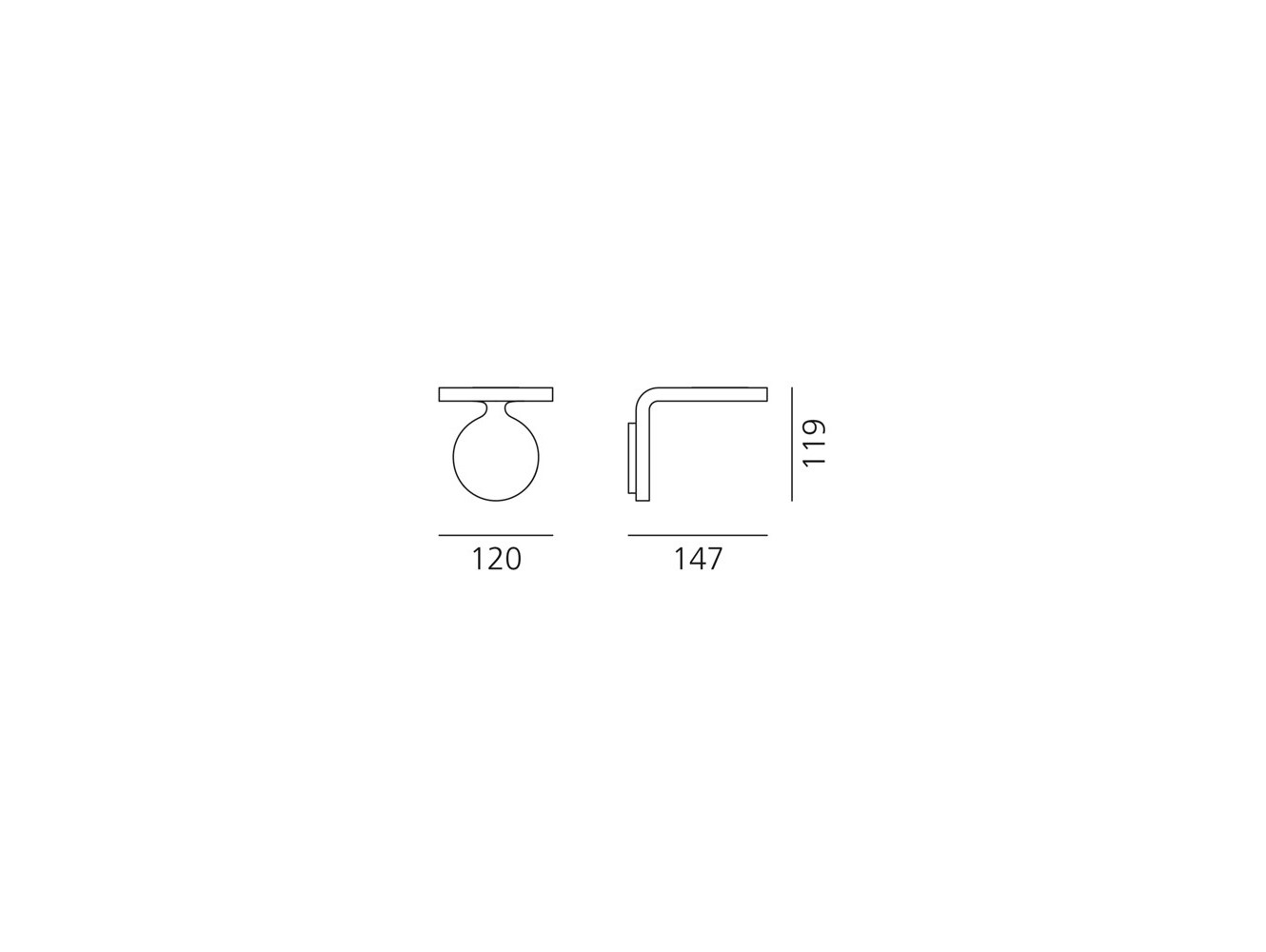 Artemide Rea 12 LED Aplique de pared
