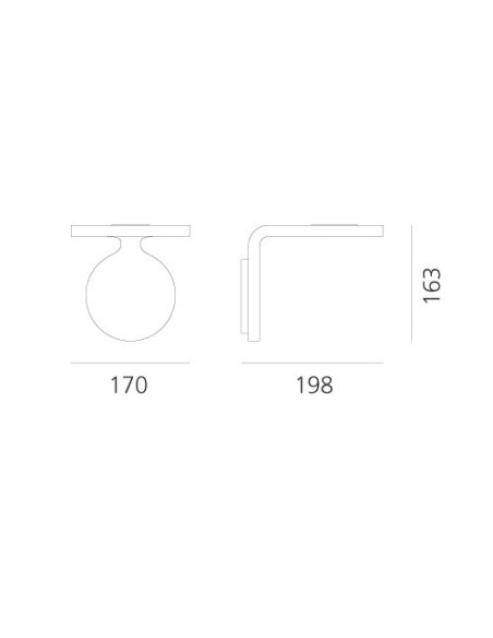 Artemide Rea 17 LED Aplique de pared