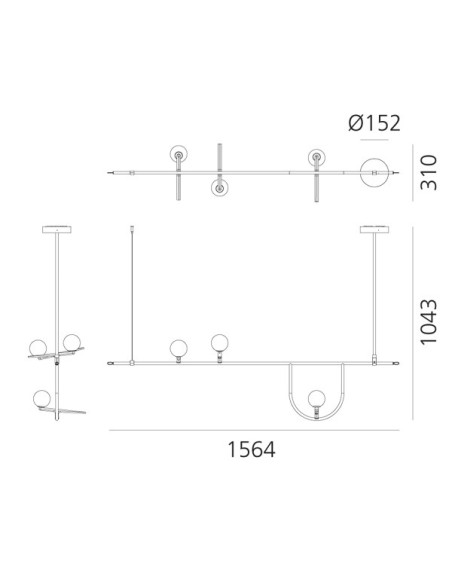Artemide Yanzi S1 Lámpara de suspensión
