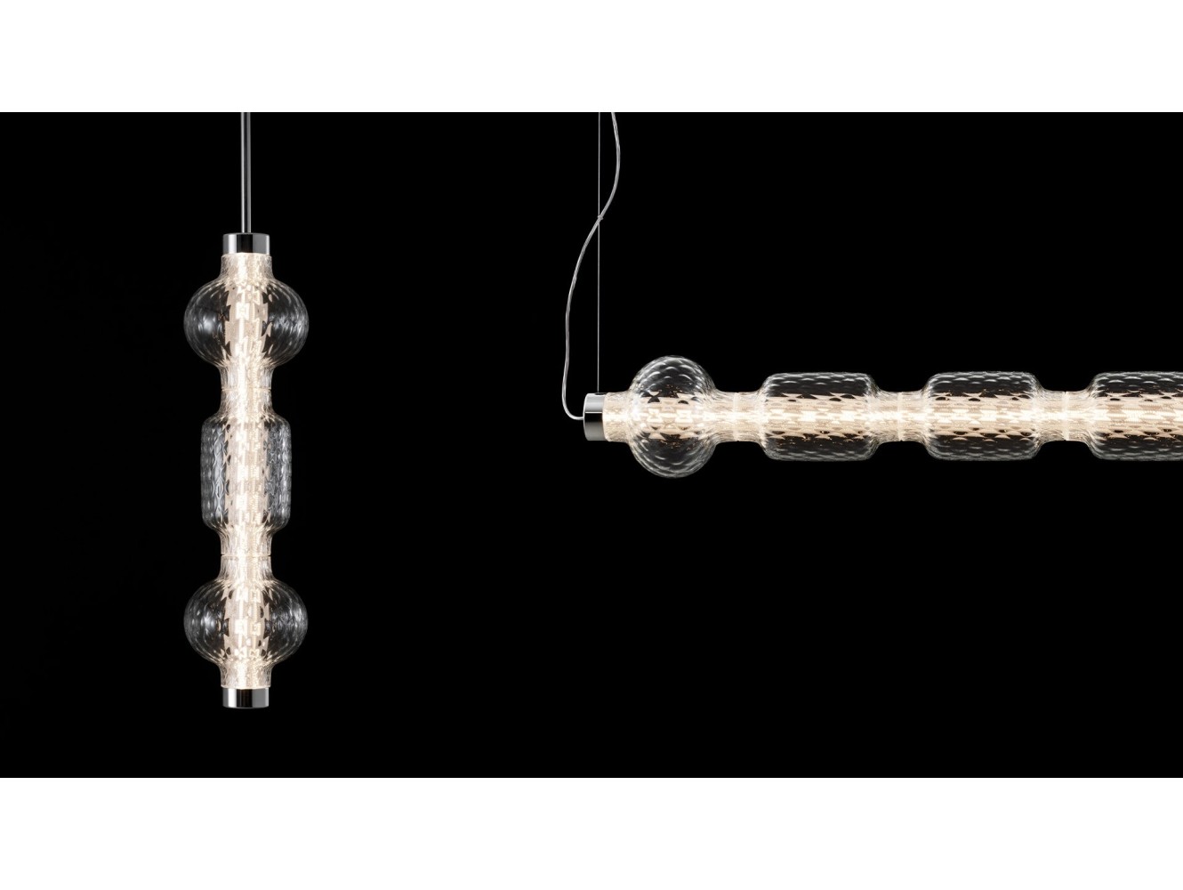 Artemide Alambicco Vertical 3 Vetri 2700 Lámpara de techo
