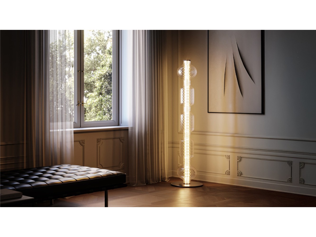 Artemide Alambicco Vertical 5 Vetri 2700 Lámpara de suspensión