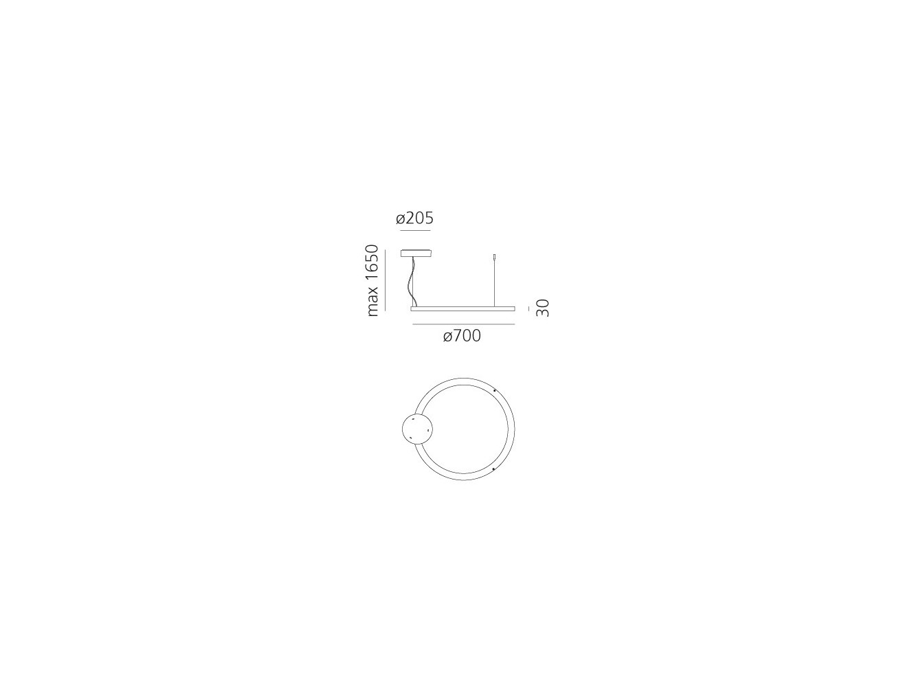 Artemide Ripple 70 Lámpara de suspensión