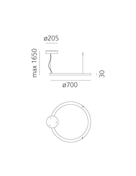 Artemide Ripple 70 Lámpara de suspensión