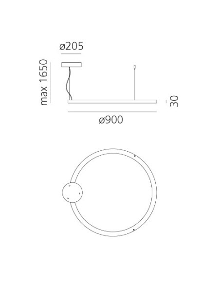 Artemide Ripple 90 Lámpara de suspensión