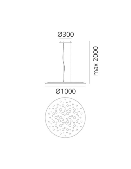 Artemide Silent Field 2.0 Dir+ind Lámpara de suspensión