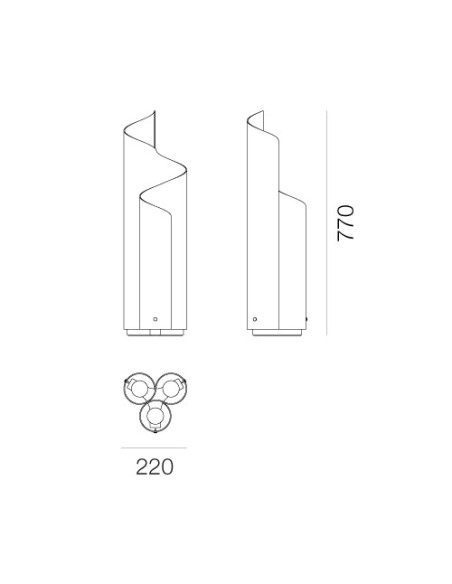Artemide Mezzachimera Lámpara de sobremesa