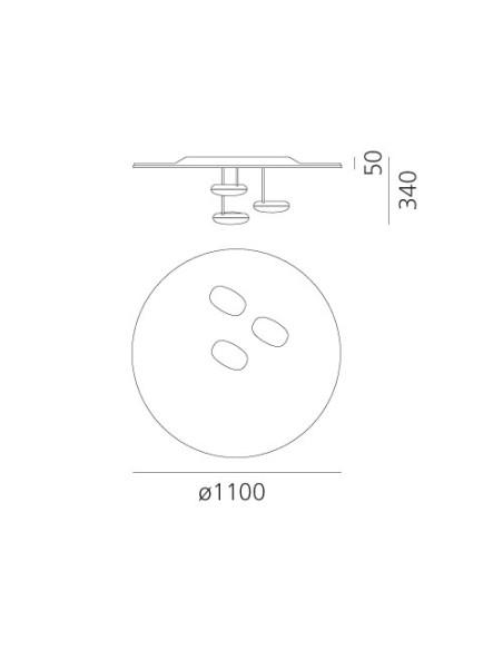 Artemide Droplet Lámpara de techo