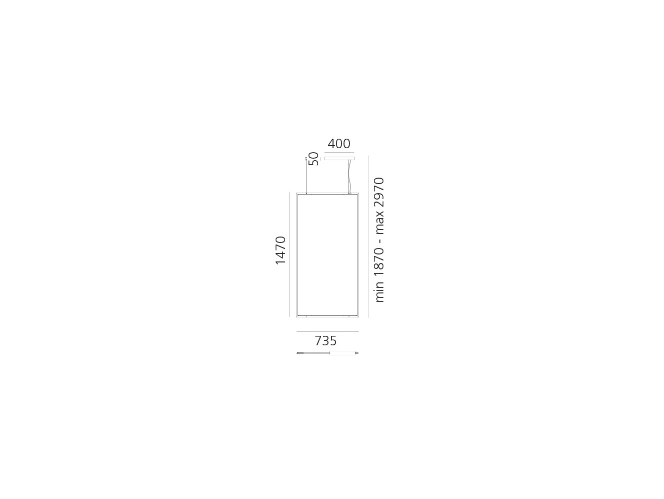 Artemide Discovery Space Rectangular Lámpara de suspensión