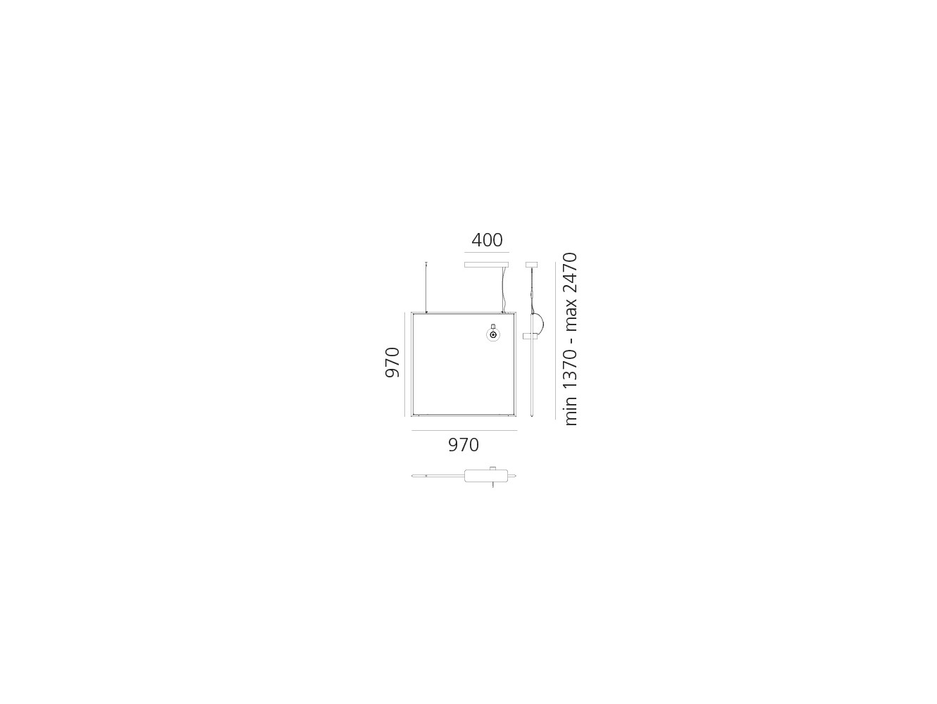 Artemide Discovery Space Spot Square Lámpara de suspensión