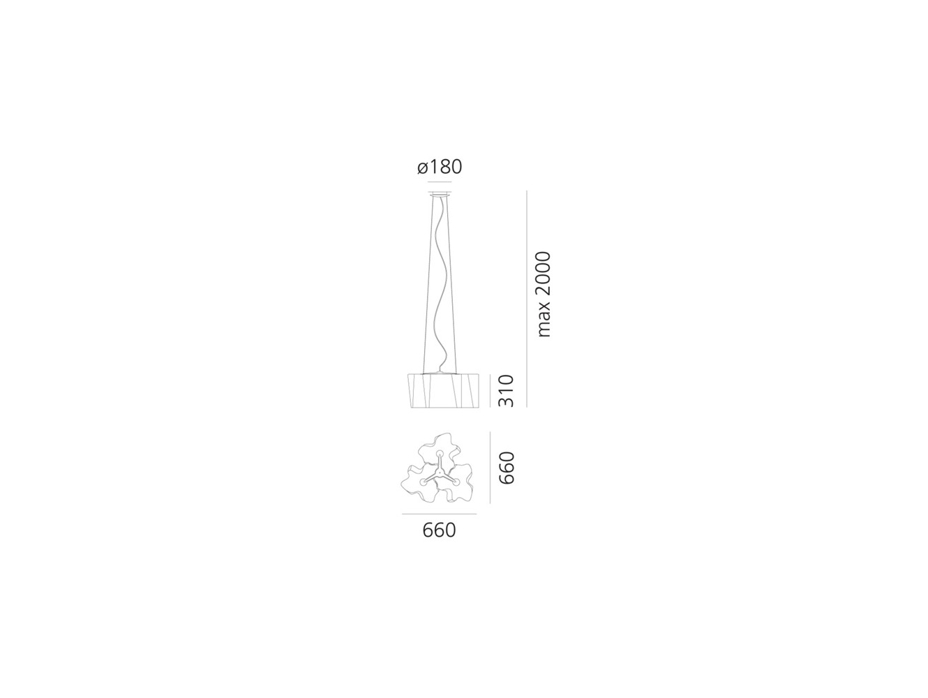 Artemide Logico S 3x120° Lámpara de suspensión