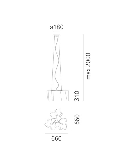 Artemide Logico S 3x120° Lámpara de suspensión