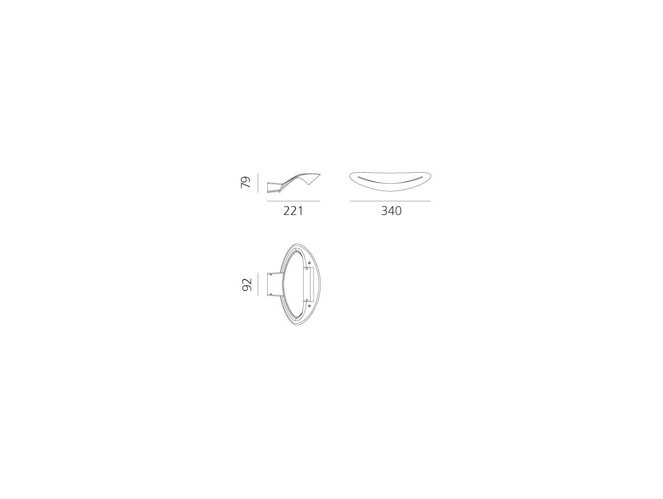 Artemide Mesmeri W Aplique de pared