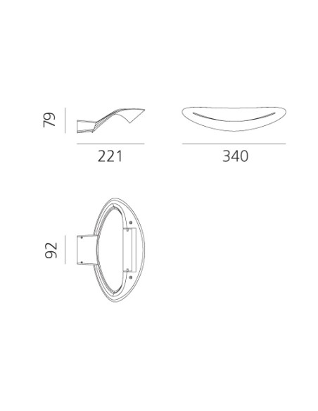 Artemide Mesmeri W Aplique de pared