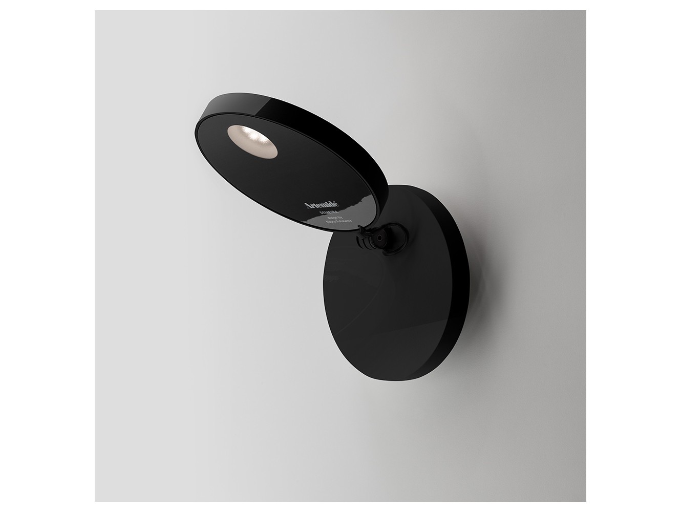 Artemide lámpara de pared Demetra W Sin Conmutador 2700K Negro Mate