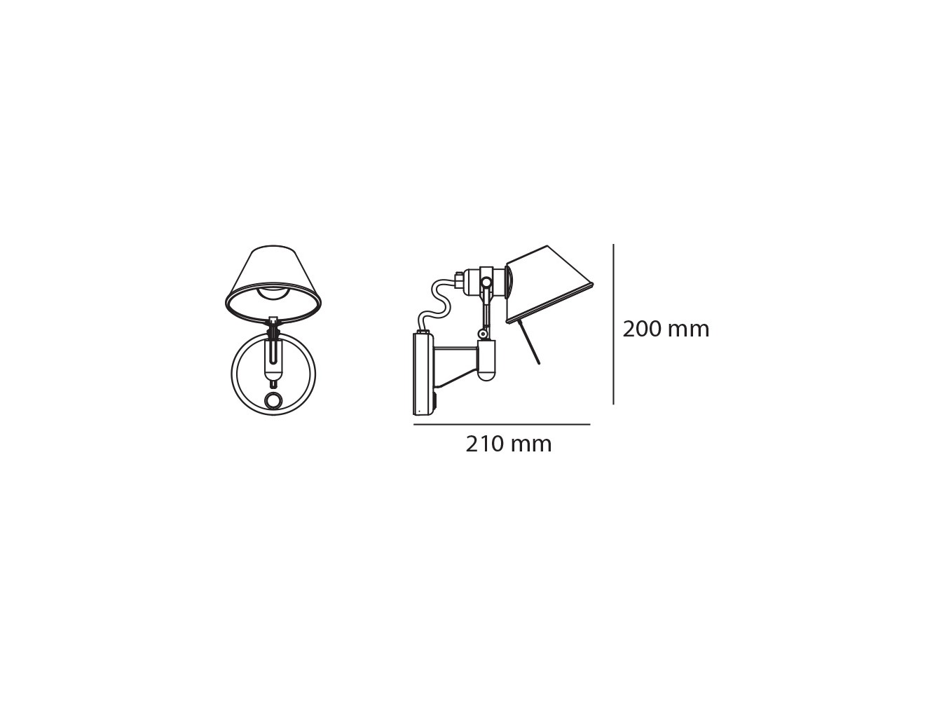 Artemide Tolomeo Micro Faretto LED Aplique de pared