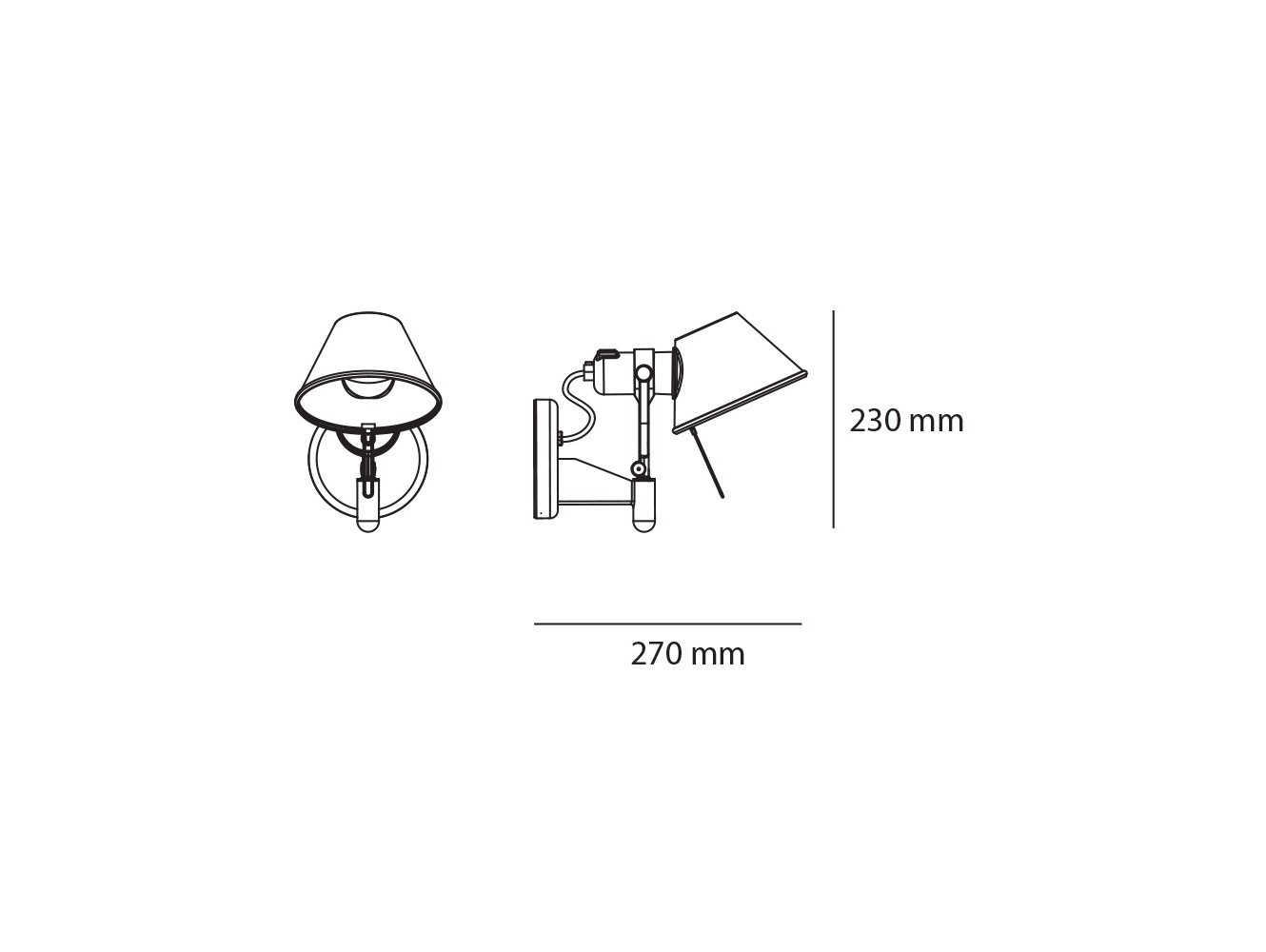 Artemide Tolomeo Faretto LED Aplique de pared