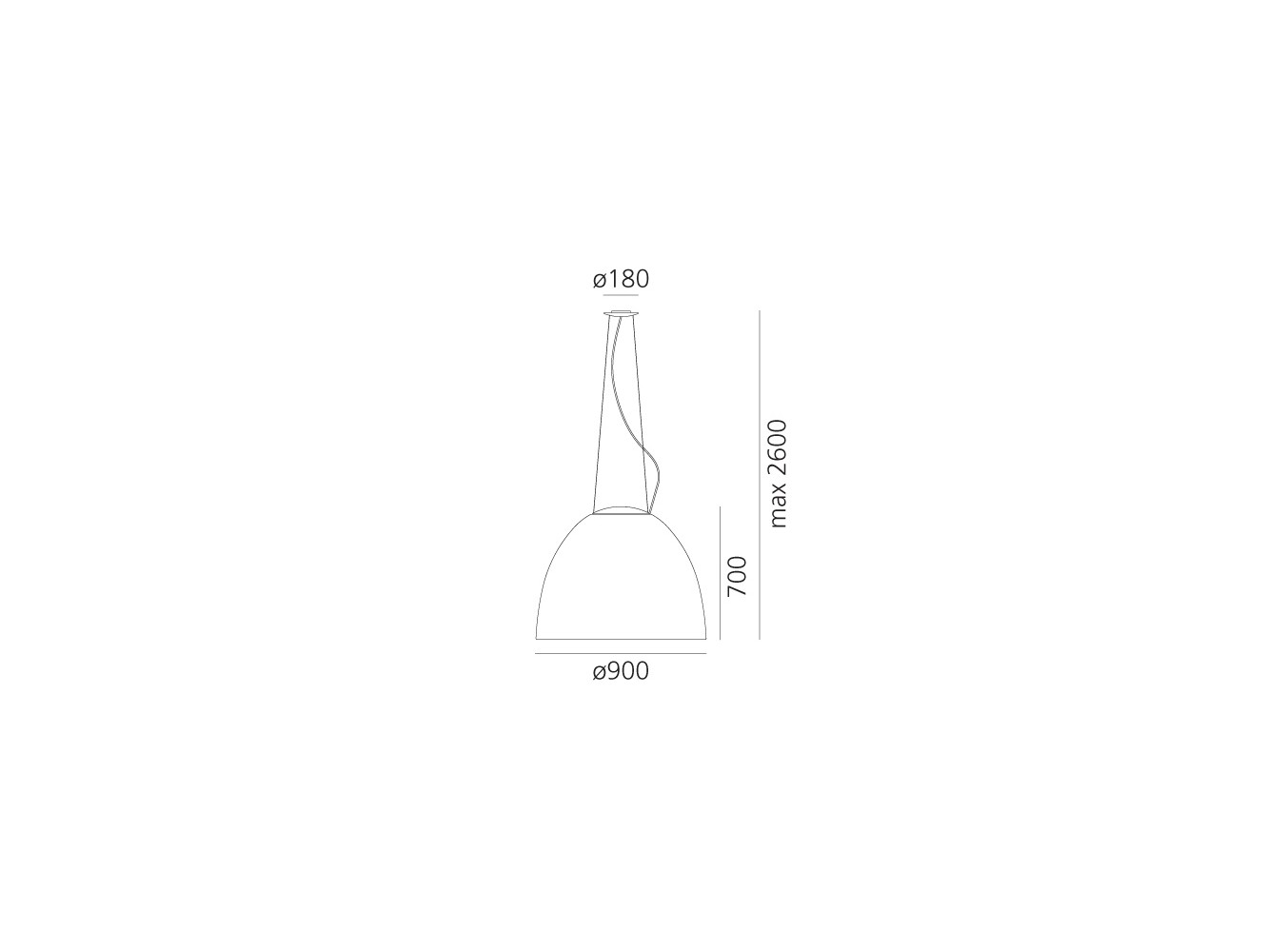 Artemide Nur 1618 LED Lámpara de suspensión