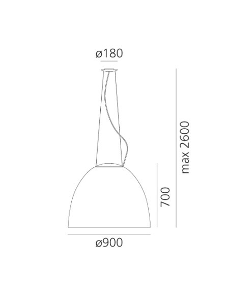 Artemide Nur 1618 LED Lámpara de suspensión