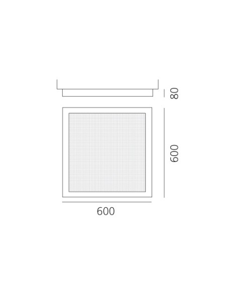 Artemide Altrove 600 Lámpara de pared y techo