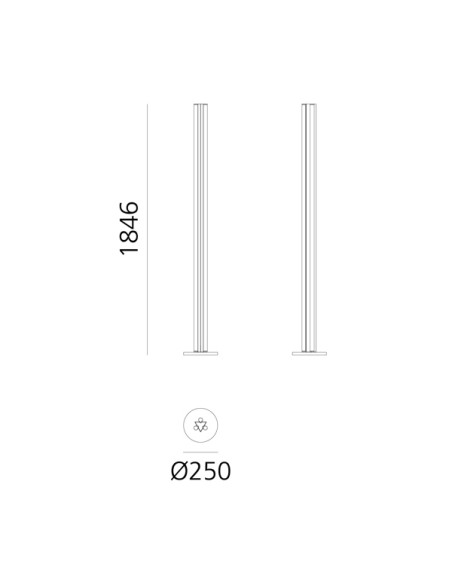 Artemide Dreispitz Lámpara de pie