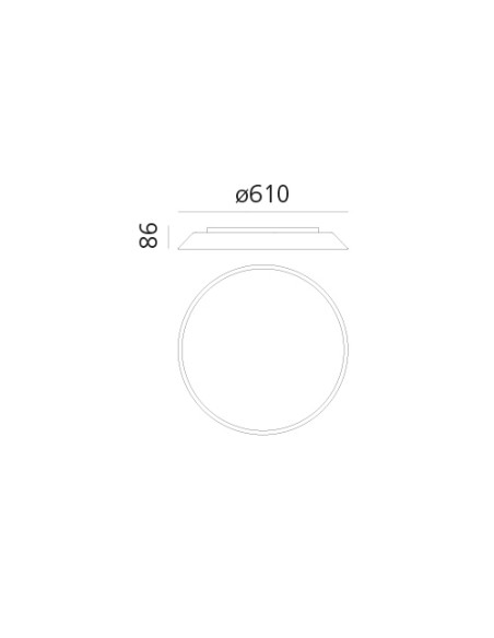 Artemide Febe Lámpara de pared y techo