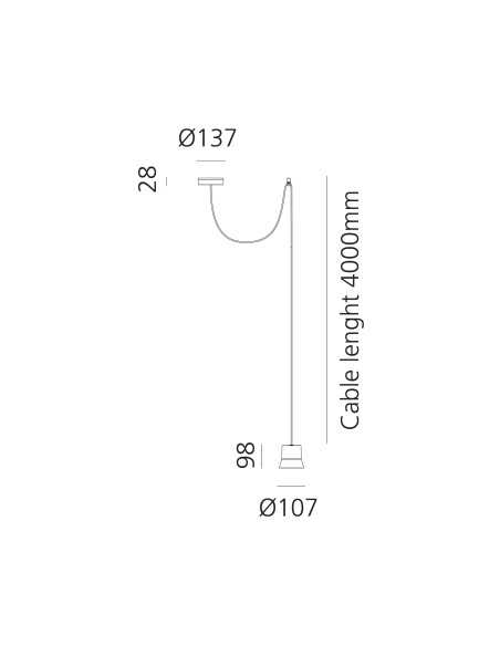 Artemide Giò Light S Decentrata Lámpara de suspensión