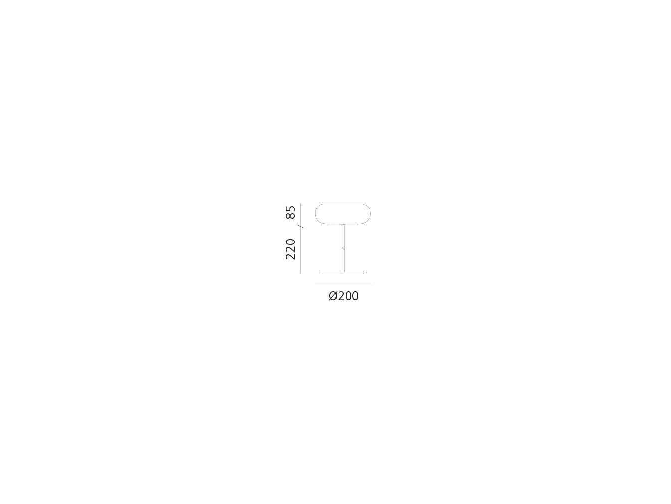 Artemide Itka Table Stem Lámpara de sobremesa