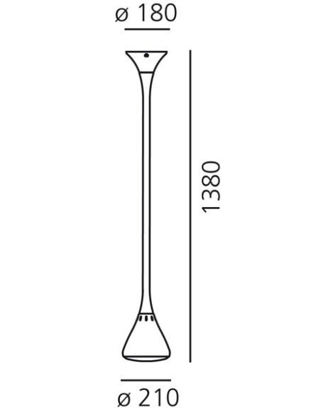 Artemide Pipe Lámpara de suspensión