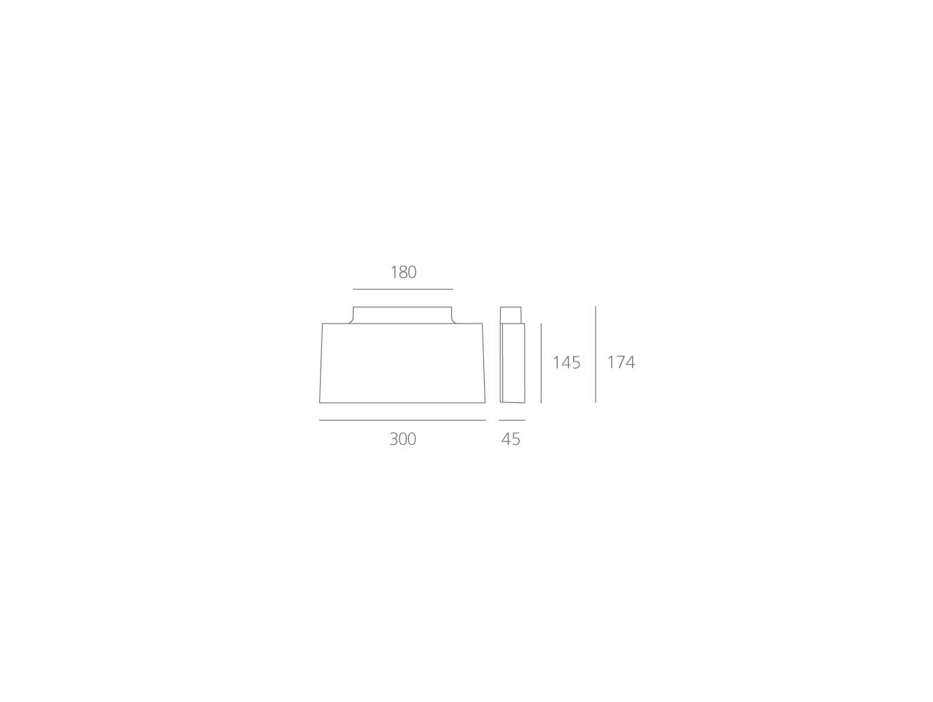 Artemide Surf 300 Aplique de pared