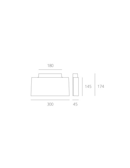 Artemide Surf 300 Aplique de pared