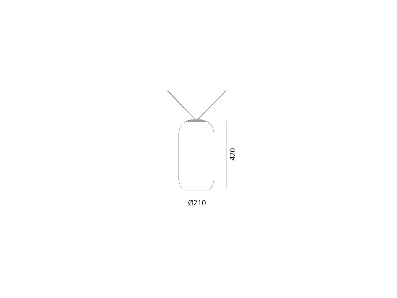 Artemide Funivia Plug Gople Lámpara de suspensión