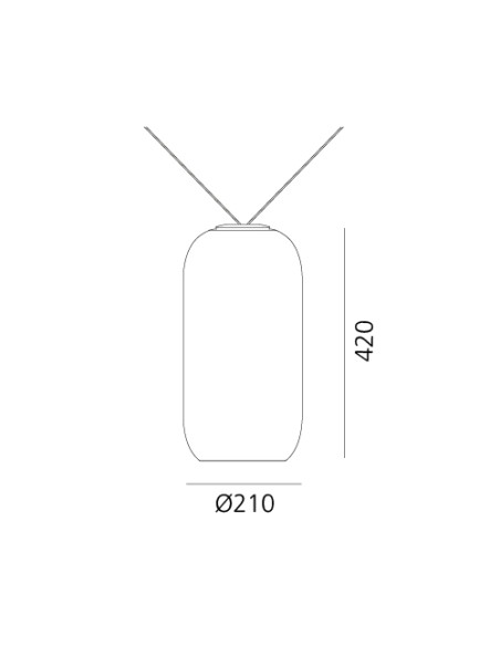 Artemide Funivia Plug Gople Lámpara de suspensión