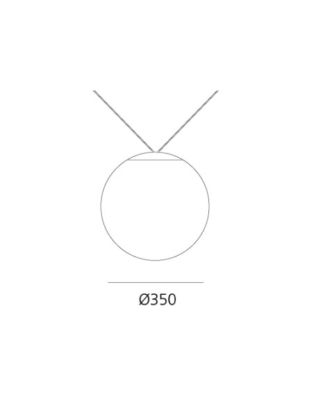 Artemide Funivia Plug Sphere 35 Lámpara de suspensión