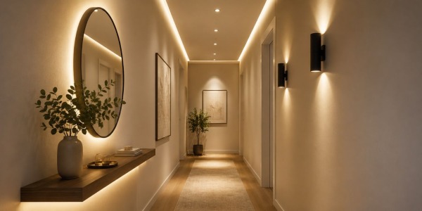Cómo iluminar el pasillo: trucos para espacios estrechos y sin ventanas