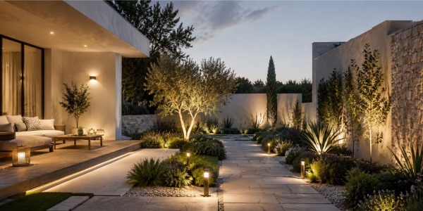 Iluminación de jardín por zonas: cómo diseñar un plan de luz exterior paso a paso