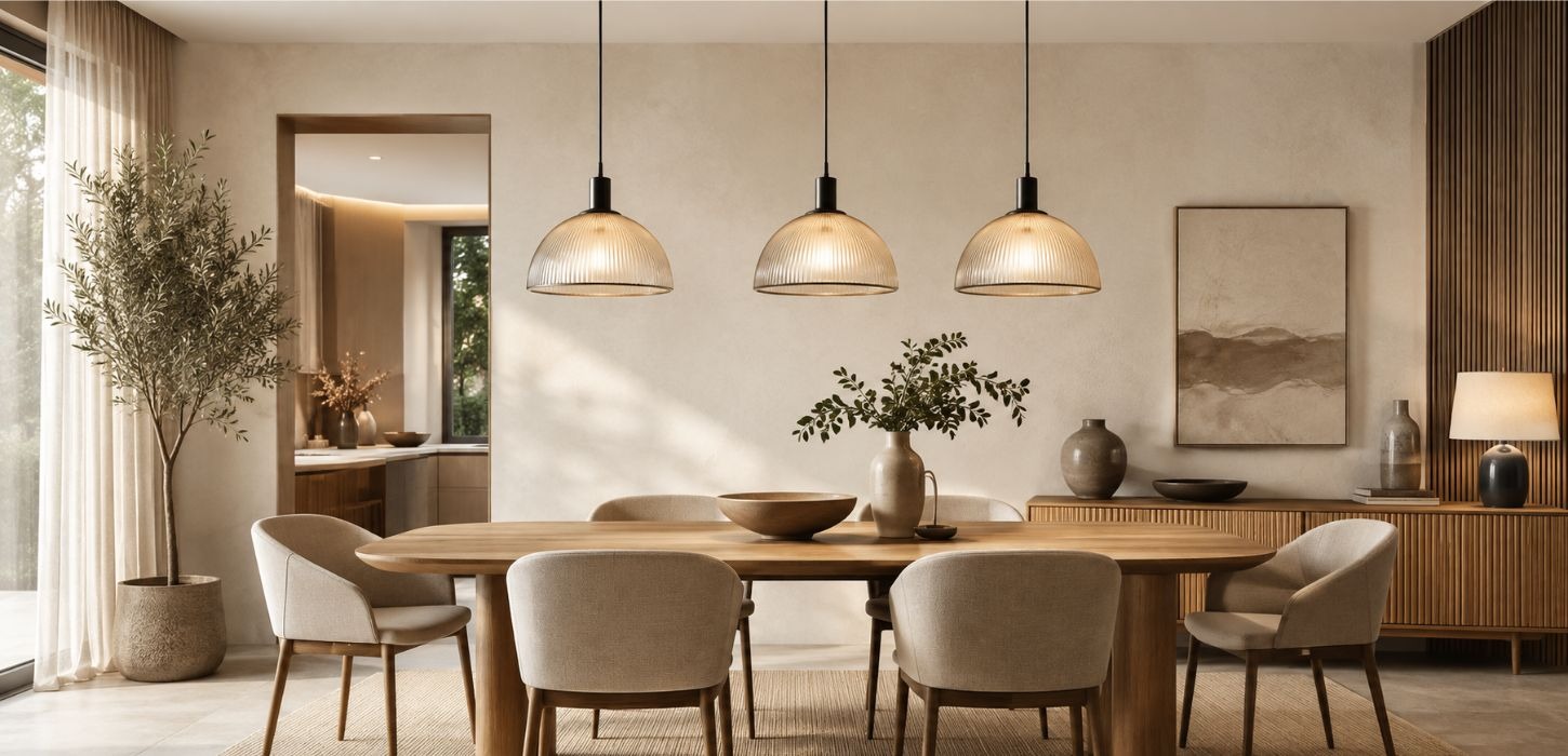 Cómo iluminar el comedor: guía completa de lámparas colgantes