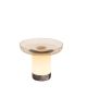 Artemide Bonta lámpara de sobremesa portátil recargable con placa de vidrio Gris