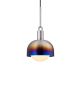 Buster + Punch Forked Shade Globe Opal Medium lámpara de suspensión Acero Quemado