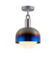 Buster + Punch Forked Shade Medium Globe Opal lámpara de techo Acero Quemado