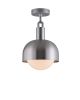 Buster + Punch Forked Shade Medium Globe Opal lámpara de techo Acero